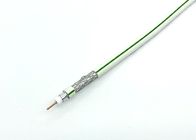 SAT703B 1.13mm CU  75 Ohm Coaxial Cable Green Strips Line For Satellite SATV