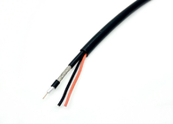 Mini Complex CCTV Siamese Coax Cable RG59P 0.5mm2 Power 3.7 PVC Jacket