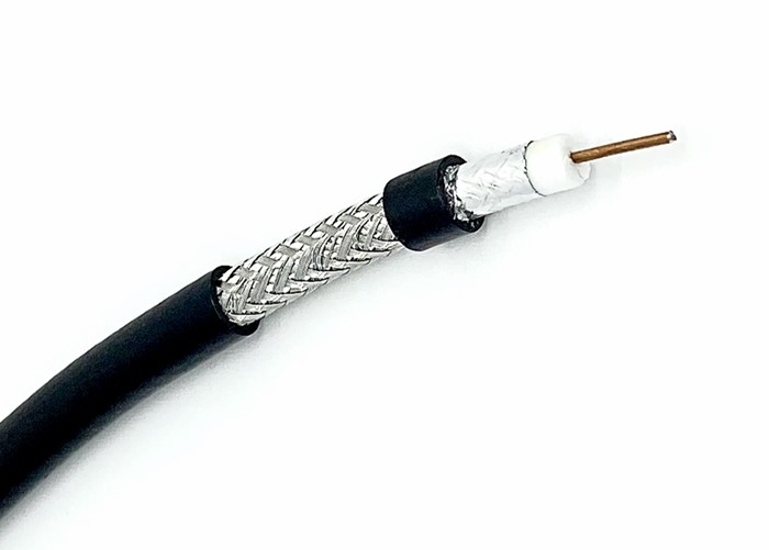 RG6U 75 Ohm Coaxial Cable 18 AWG CCS Double Shield For CATV Telecom